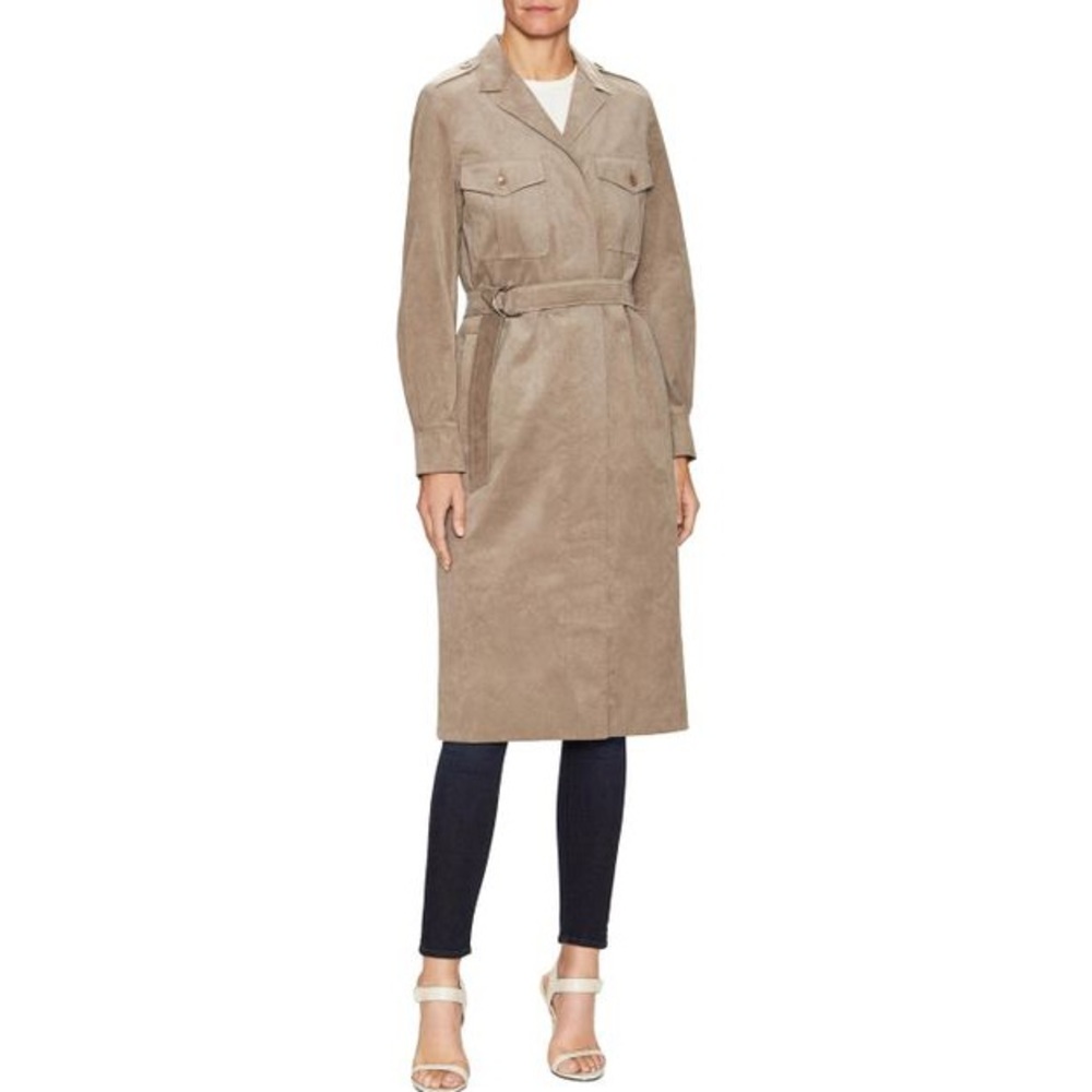 MaxMara Faux Suede Trench